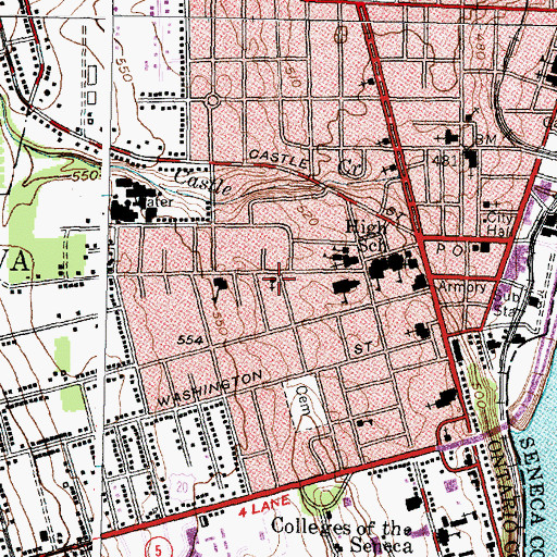Topographic Map of Free Methodist Church, NY