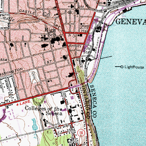 Topographic Map of Trinity Episcopal Church, NY