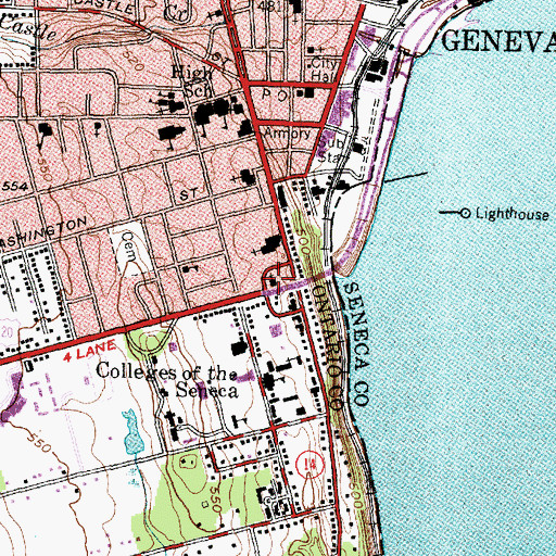 Topographic Map of First Church of Christ Scientist, NY