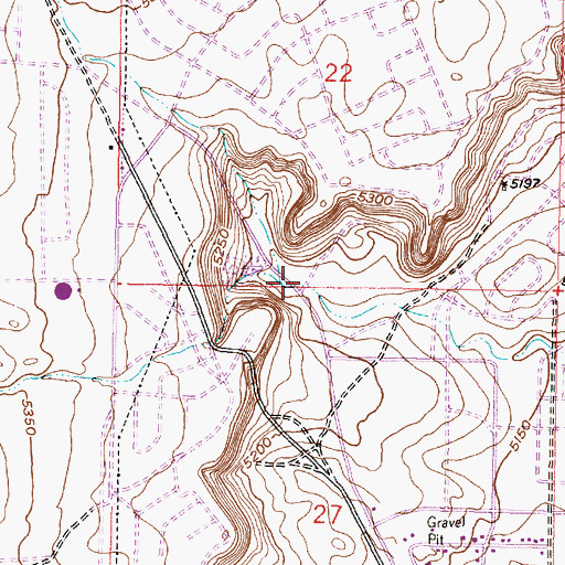 Topographic Map of Boca Negra Canyon, NM