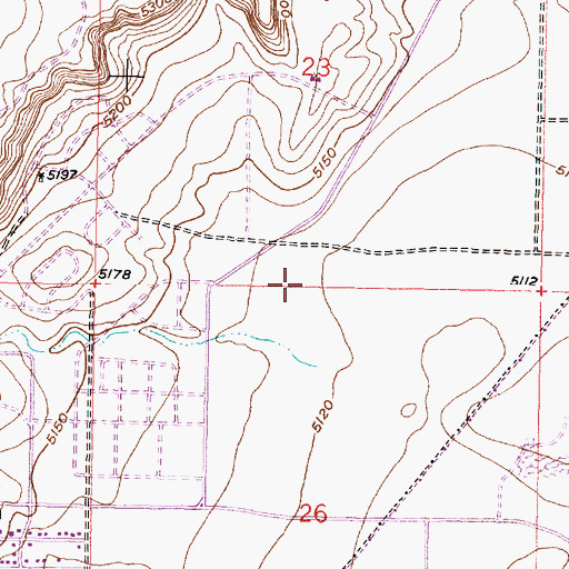 Topographic Map of Boca Negra Arroyo, NM