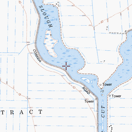 Topographic Map of White Slough, CA