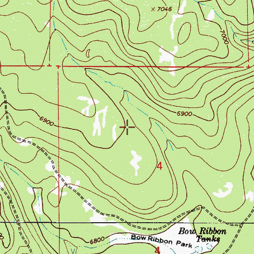 Topographic Map of Picacho Peak State Park, AZ