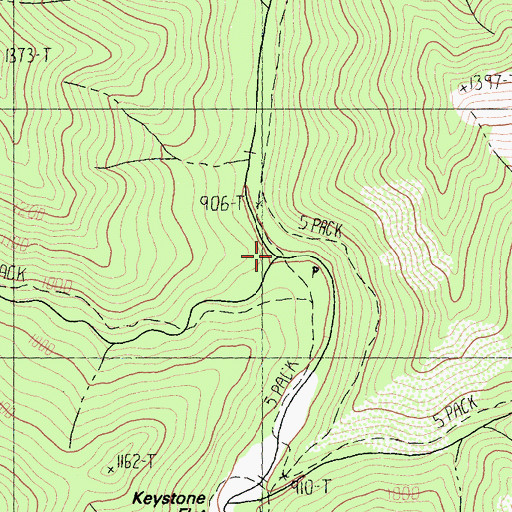 Topographic Map of Whites Creek, CA