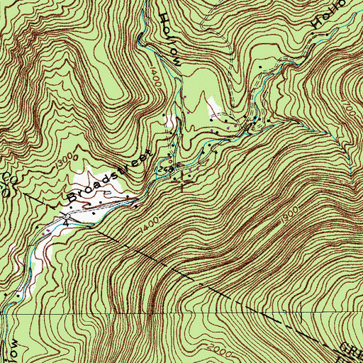 Topographic Map of Broadstreet School (historical), NY