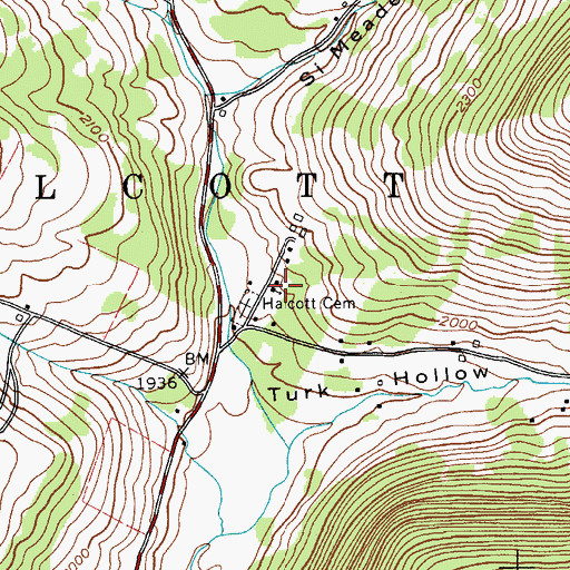 Topographic Map of School Number 2 (historical), NY