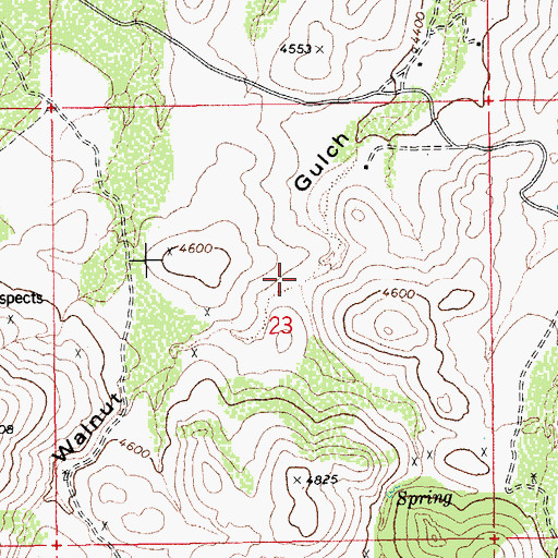 Topographic Map of California Gulch, AZ