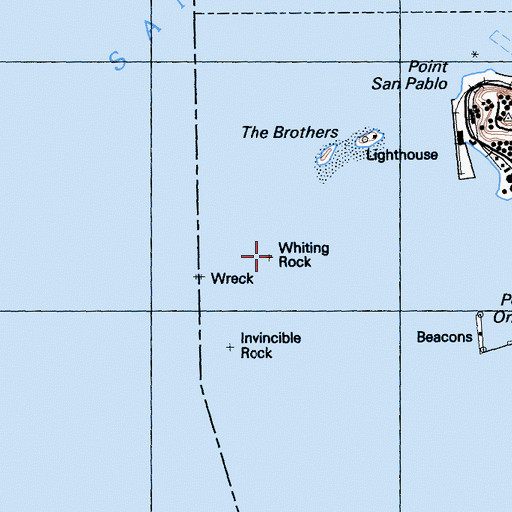 Topographic Map of Whiting Rock, CA
