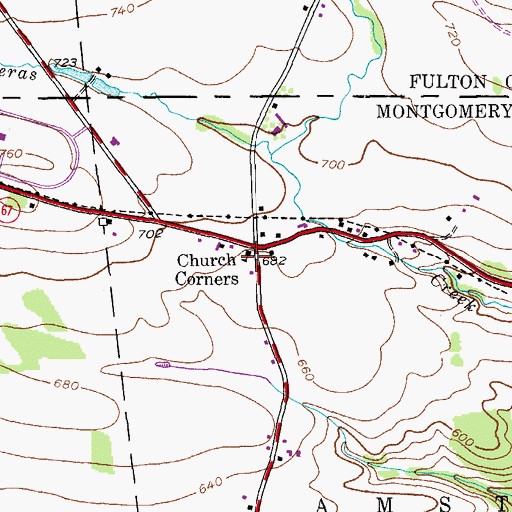 Topographic Map of School Number 7 (historical), NY