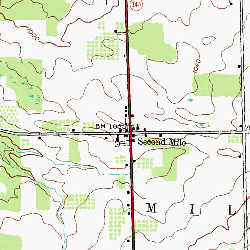 Topographic Map of School Number 9 (historical), NY