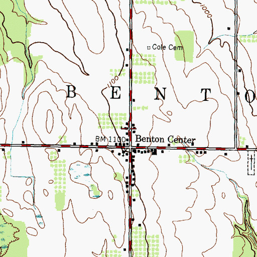 Topographic Map of School Number 8 (historical), NY