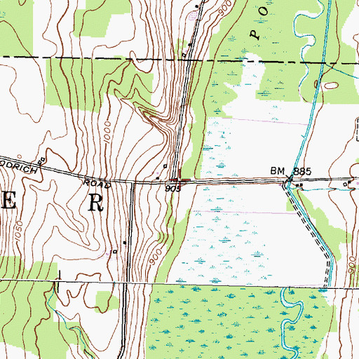 Topographic Map of School Number 1 (historical), NY