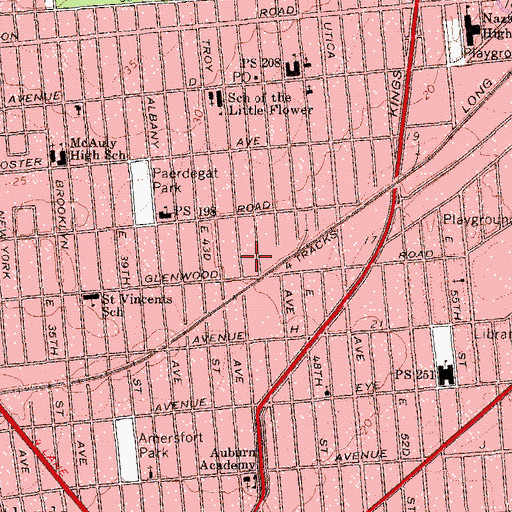 Topographic Map of Anthony Chiarantano Park, NY
