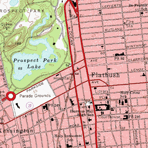 Topographic Map of Umma Park, NY