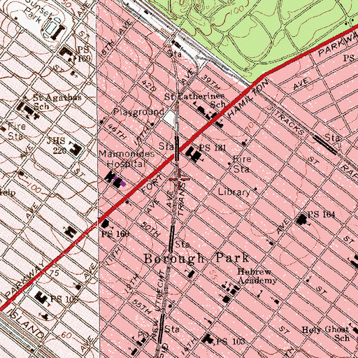 Topographic Map of Alben Square, NY