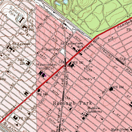 Topographic Map of Pigeon Plaza, NY