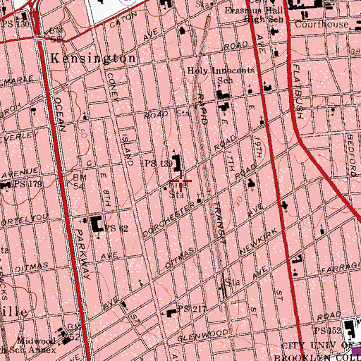 Topographic Map of Lieutenant Federico Narvaez Tot Lot, NY