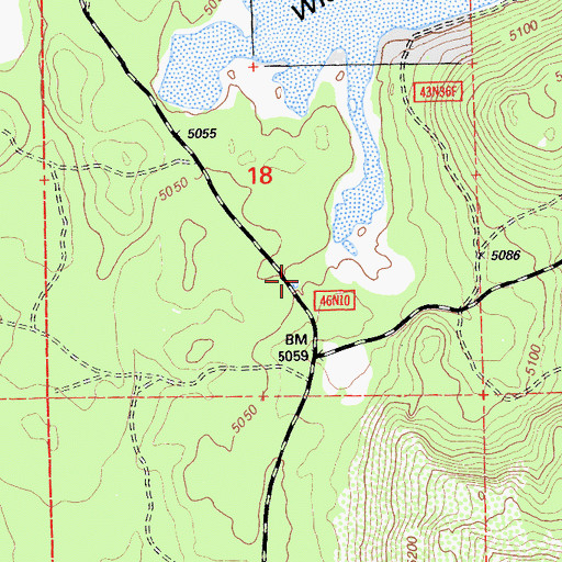 Topographic Map of Widow Valley, CA