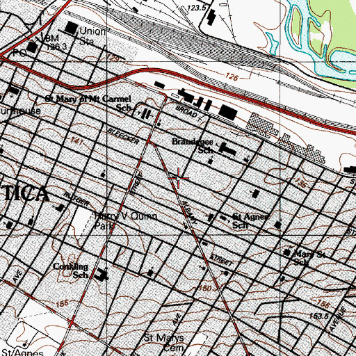 Topographic Map of Christian Apostolic Church, NY