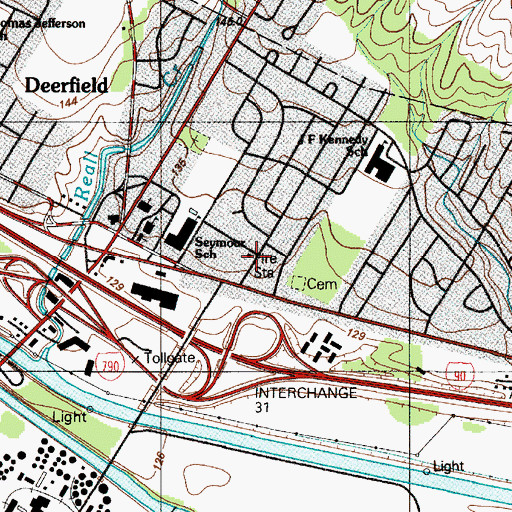 Topographic Map of Utica Fire Department Station 5 Engine 5 and Truck 3, NY
