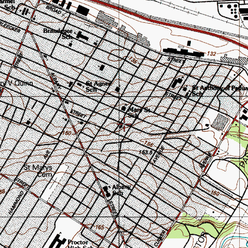 Topographic Map of Italian Pentecostal Assembly Church, NY