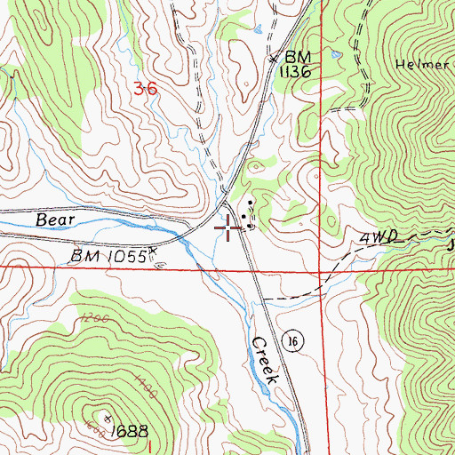 Topographic Map of Wilbur Springs Station California Division (historical), CA
