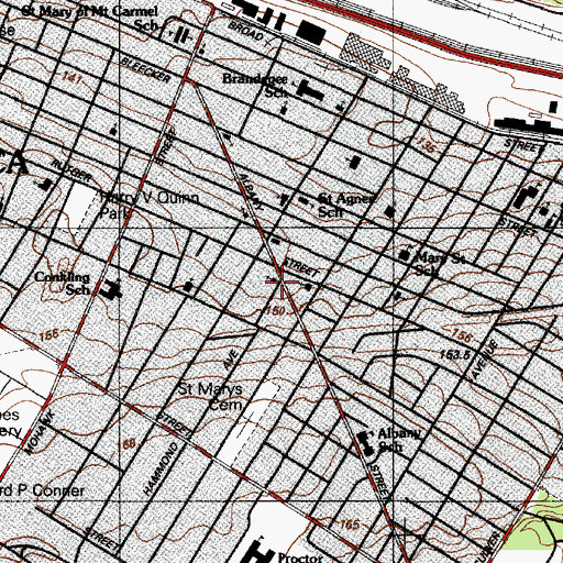 Topographic Map of Friendship Baptist Church, NY
