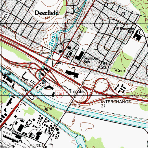 Topographic Map of North Utica Shopping Center, NY