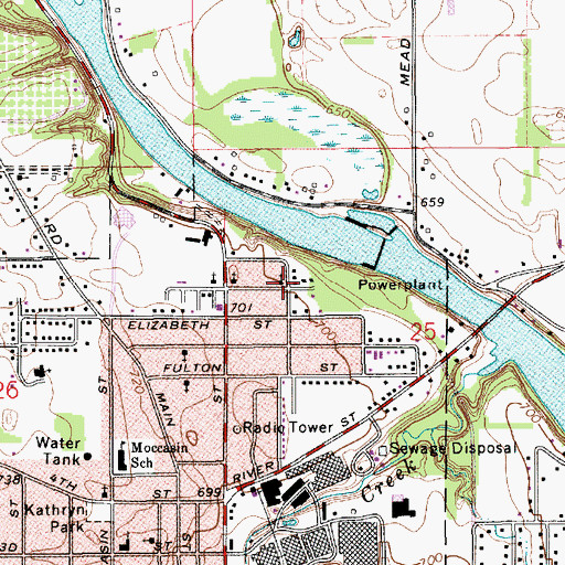 Topographic Map of Lively Stone Community Church, MI