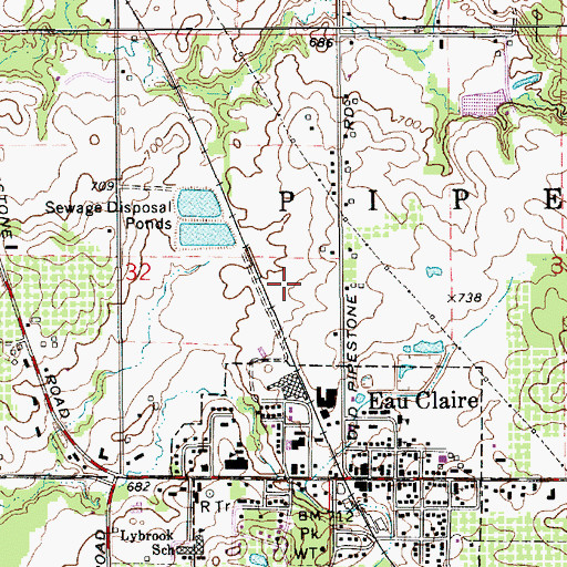 Topographic Map of Railroad Park, MI