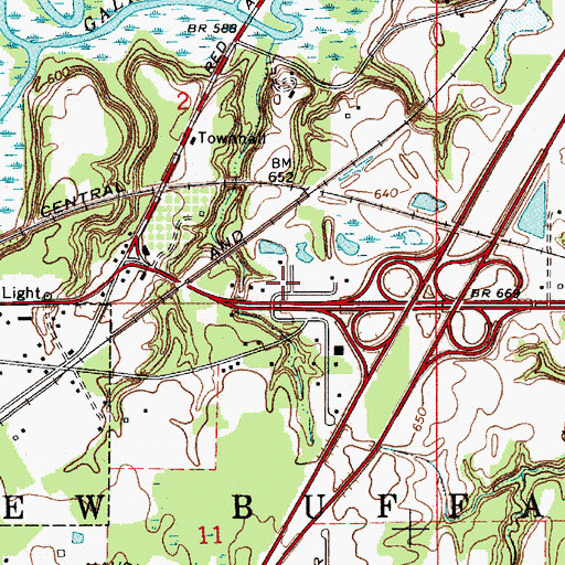 Topographic Map of Saint Paraskevi Greek Orthodox Church, MI
