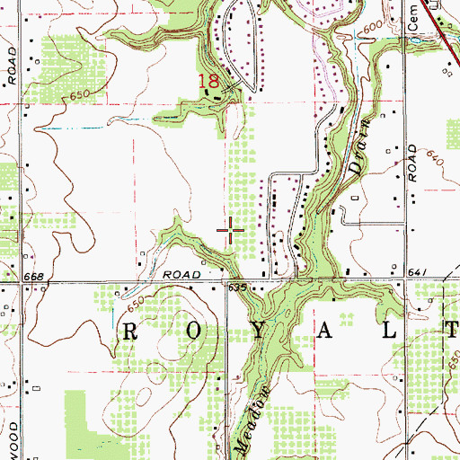 Topographic Map of Michigan Lutheran High School, MI
