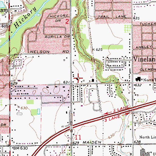 Topographic Map of Christian Reformed Church, MI