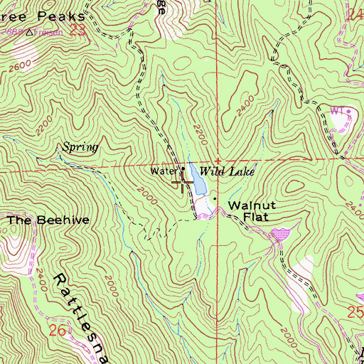 Topographic Map of Wild Lake, CA