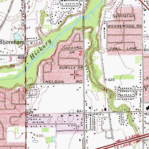 Topographic Map of Saint Joseph Township Police Department, MI