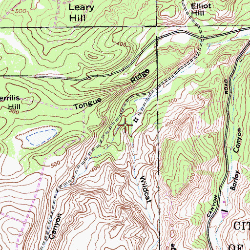 Topographic Map of Wildcat Canyon, CA