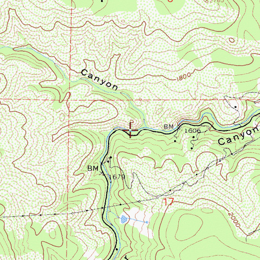 Topographic Map of Wildcat Canyon, CA