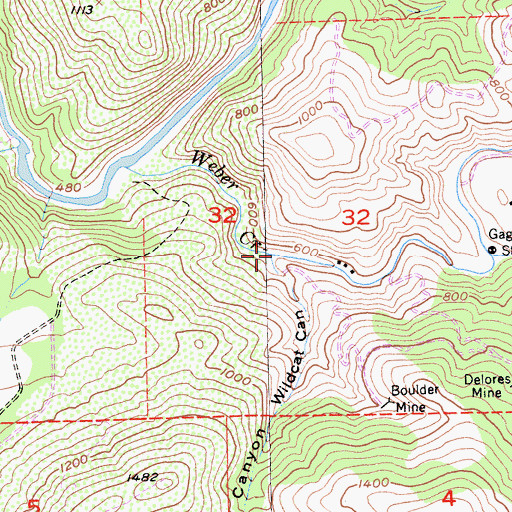 Topographic Map of Wildcat Canyon, CA