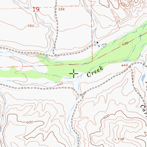 Topographic Map of Wildcat Creek, CA