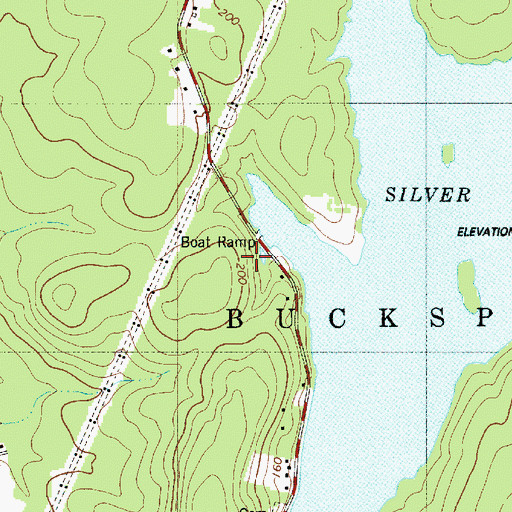 Topographic Map of Bucksport Census Designated Place, ME