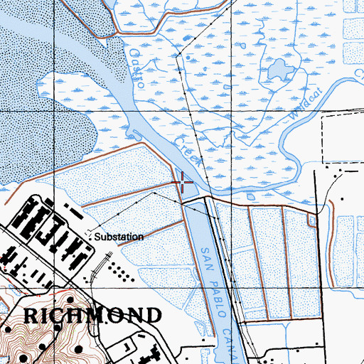 Topographic Map of Wildcat Creek, CA