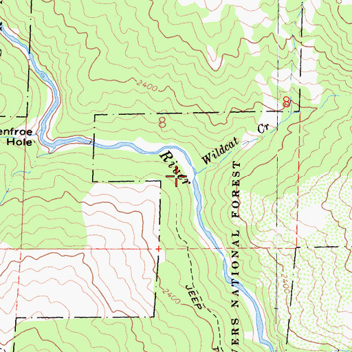 Topographic Map of Wildcat Creek, CA