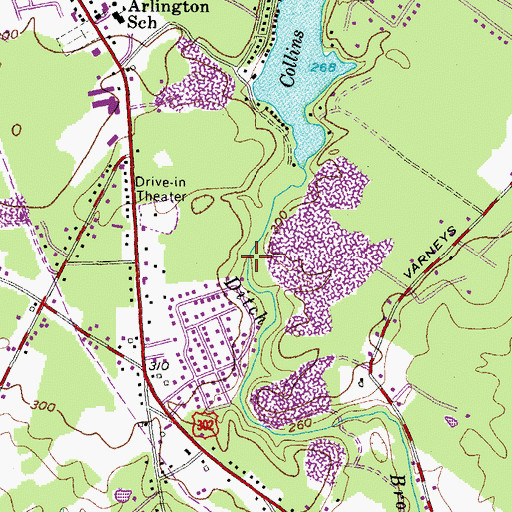 Topographic Map of North Windham Census Designated Place, ME