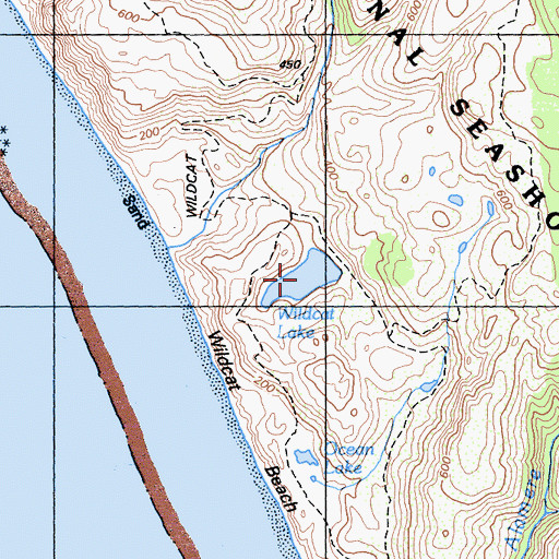 Topographic Map of Wildcat Lake, CA