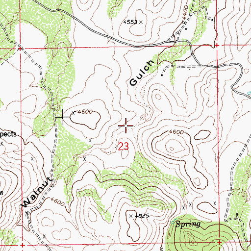 Topographic Map of California Gulch, AZ