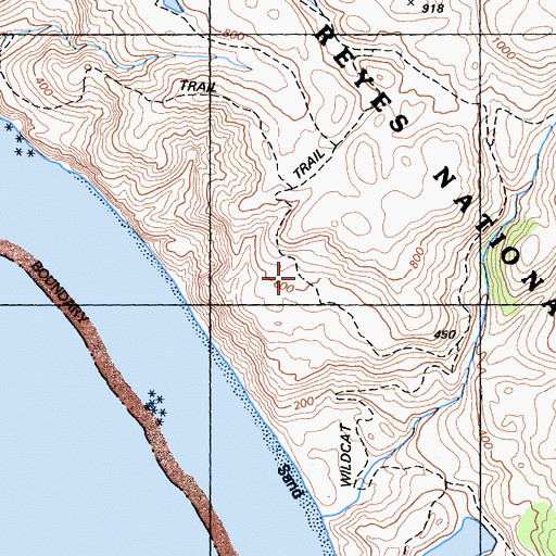 Topographic Map of Wildcat Trail, CA