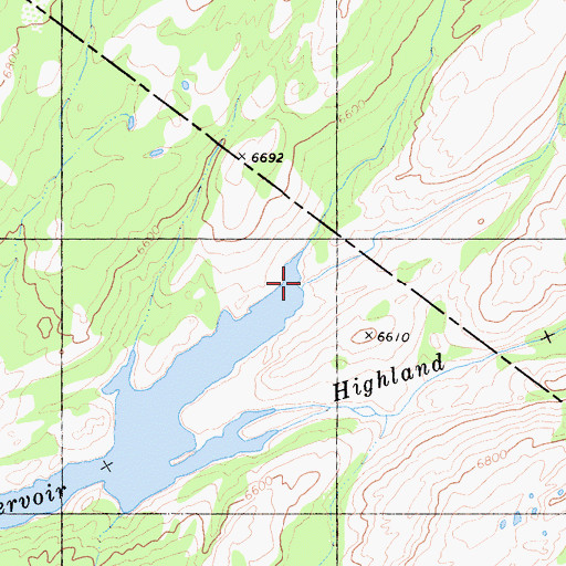 Topographic Map of Wilderness Creek, CA