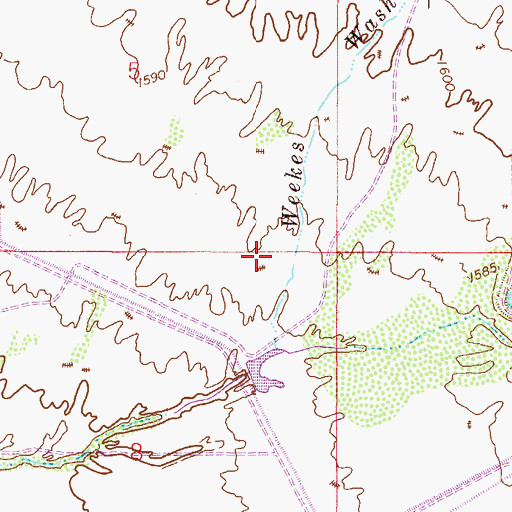 Topographic Map of Powerline Dam, AZ