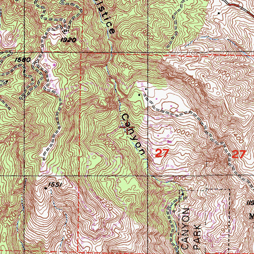 Topographic Map of Agoura Hills-Malibu Division, CA