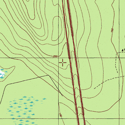 Topographic Map of Unorganized Territory of Argyle, ME